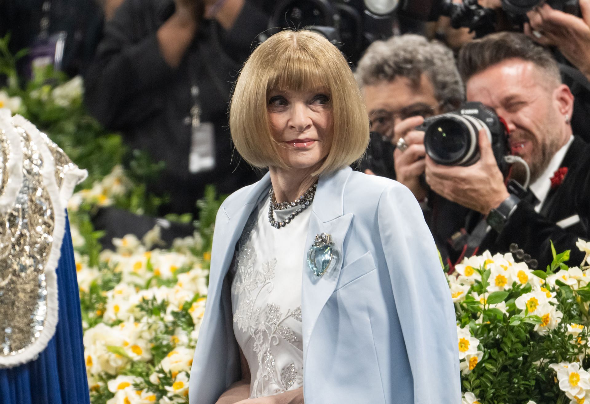 Anna Wintour attends the 2025 Met Gala celebrating the theme "Superfine: Tailoring Black Style" on May 05, 2025 in New York City. (Image via Getty)